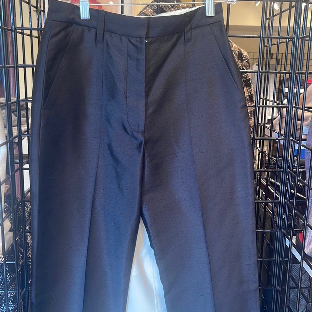 Marc Jacobs black silk Ankle Pants